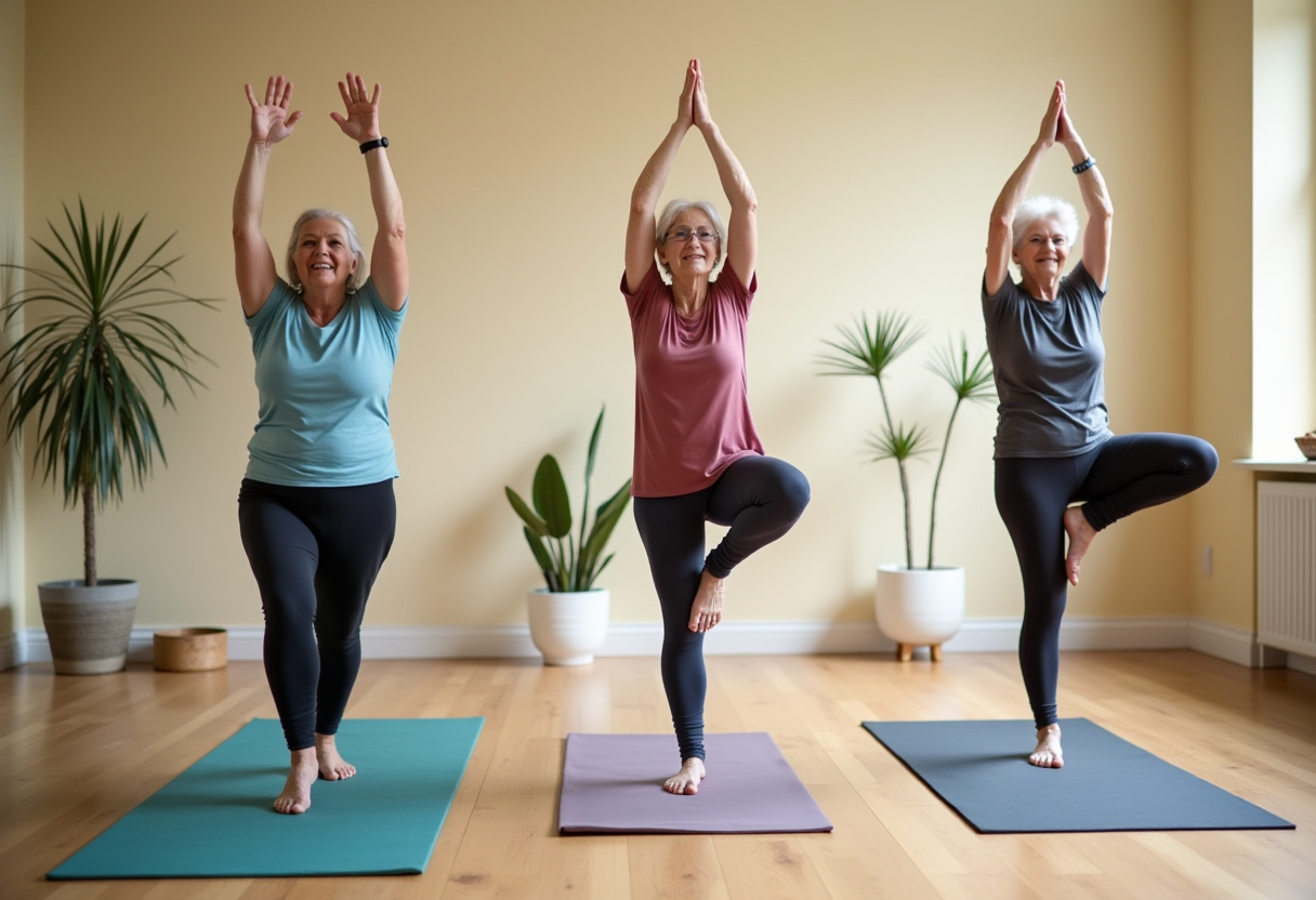 Медитаційний простір з килимками для йоги